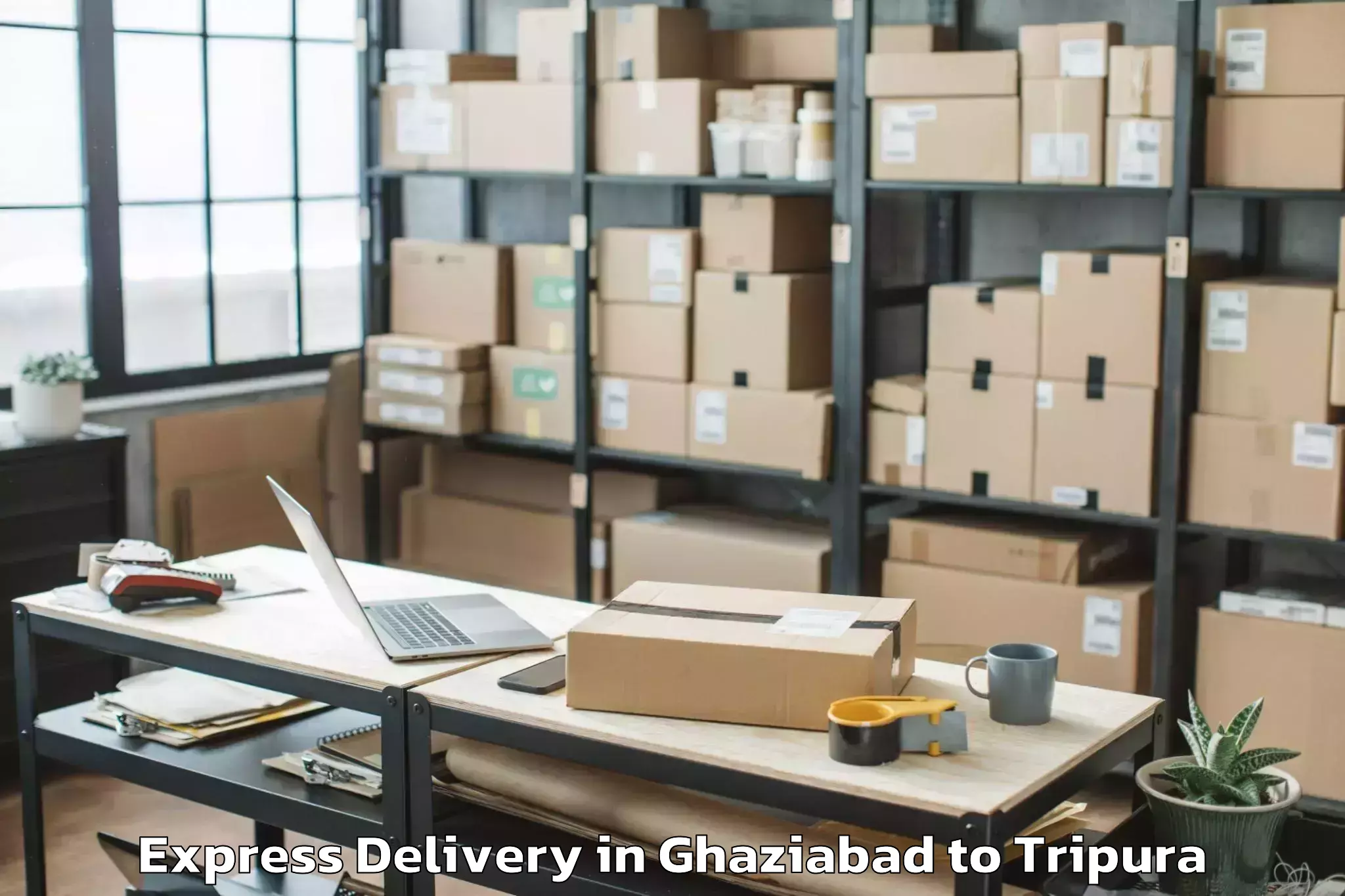 Book Your Ghaziabad to Tulashikhar Express Delivery Today